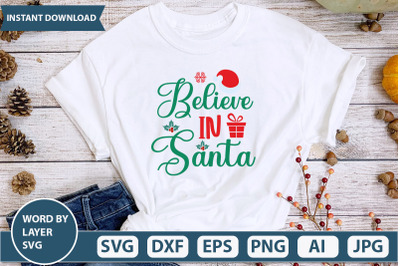 believe  in  santa svg cut file