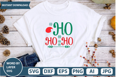 ho  ho  ho svg cut file