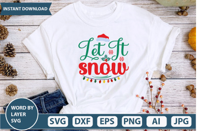 let  it  snow svg cut file