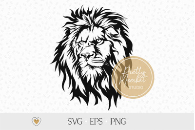 Lion #2 svg, Lion face svg, png files