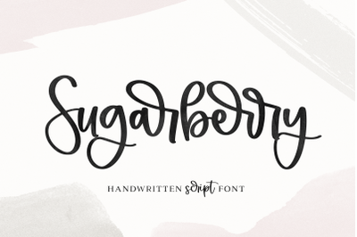 Sugarberry - Handwritten Script Font