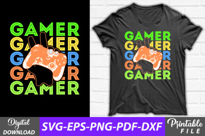 Vintage Retro Gamer T-shirt Sublimation