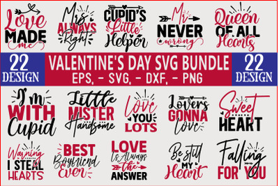valentine&#039;s Day SVG Design Bundle