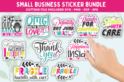 Small Sticker SVG Bundle