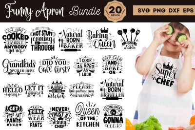 Funny Apron SVG Bundle