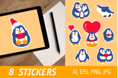 Penguins  stickers