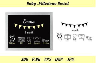 Baby Board Announcement. Baby Milestone Board SVG. Kids SVG