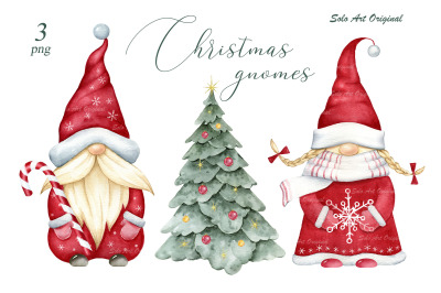Christmas gnomes&2C;Mr and Mrs Clause&2C;Santa Clause gnomes
