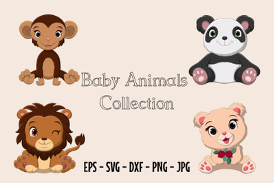 Cute Baby Animals Cartoon Collection