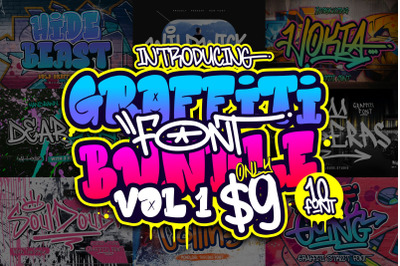 Graffiti Font Bundle Vol I