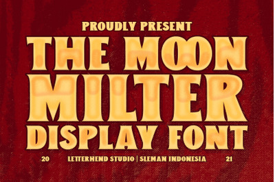 Moon Milter - Bold Display Font