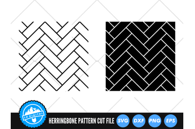 Herringbone Pattern SVG | Seamless Herringbone Pattern Cut File