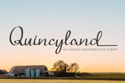 Quincyland an Unique Handwritten Script