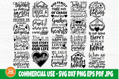 Family SVG Bundle, Farmhouse Svg, Cricut Svg Files