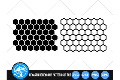 Honeycomb Pattern SVG | Seamless Hexagon Pattern Cut File