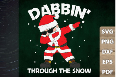 Santa Claus Dabbin&#039; Through The Snow