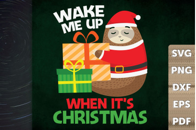 Xmas Gift Wake Me Up When It&#039;s Christmas