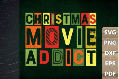 Merry Christmas Design Movie Addict