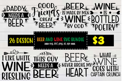 Beer and Wine SVG Bundle
