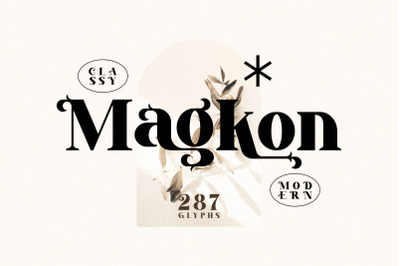 Magkon Typeface