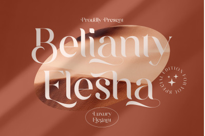 Belianty Elesha Typeface