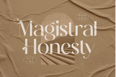 Magistral Honesty Typeface