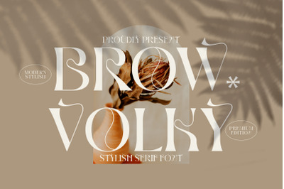 BROW VOLKY Typeface