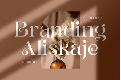 Branding Aliskaje Typeface