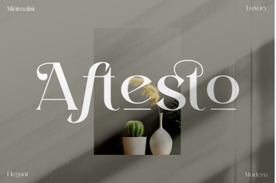 Aftesto Typeface