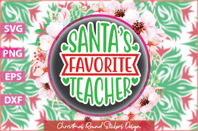 Santa s Favorite Teacher