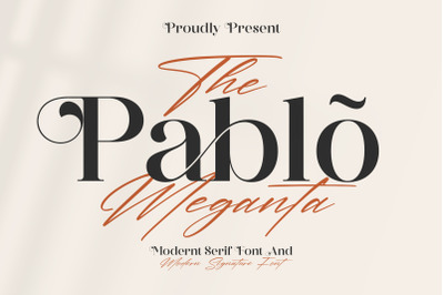 The Pablo Meganta Font Duo Typeface