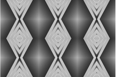 Geometric tile patchwork seamless pattern vector illustration Monochro