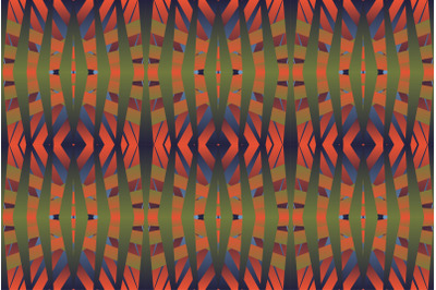 Geometric tile Floral patchwork seamless pattern vector illustration G