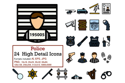 Police Icon Set