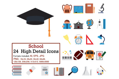 School Icon Set