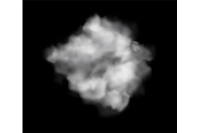 Effect cloudy. Standing fog and white sky smoke chemistry isolated on