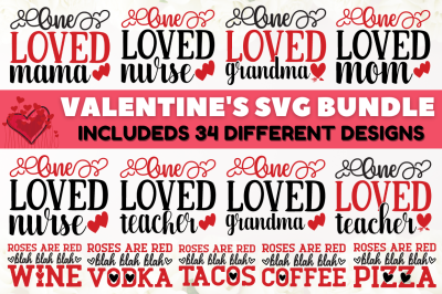 Valentine&#039;s SVG Bundle