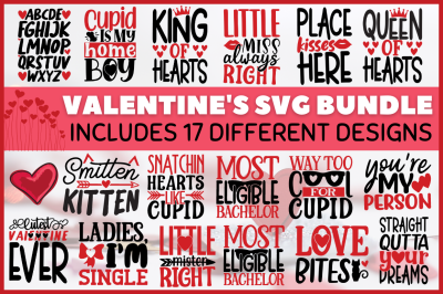 Valentine&#039;s SVG Bundle