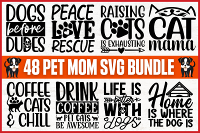 Pet Mom SVG Bundle
