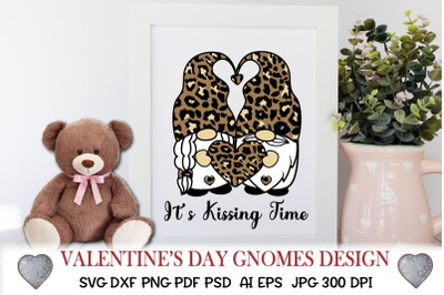 Valentine Gnome SVG with Heart. Valentines Day SVG.