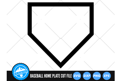 Baseball Home Plate SVG | Home Plate Monogram | Baseball Cut File