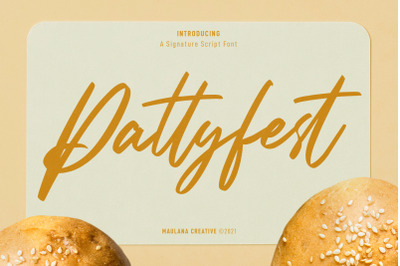 Pattyfest Signature Script Font