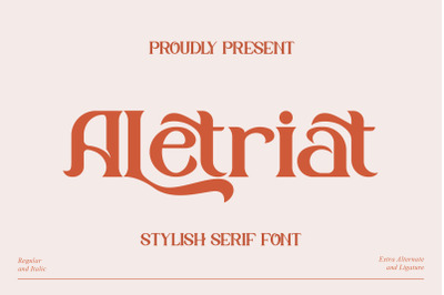 Aletriat Typeface