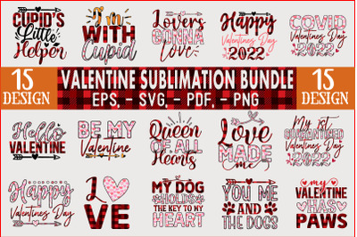 valentine&#039;s sublimation Design Bundle