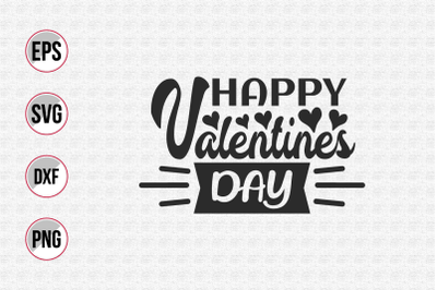 Valentines day quotes vector design template