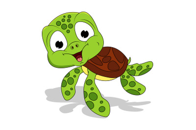 cute turtle animal cartoon