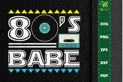 Vinyl Record Casette Tape 80&#039;s Babe