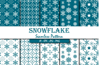 Snowflake Seamless Pattern