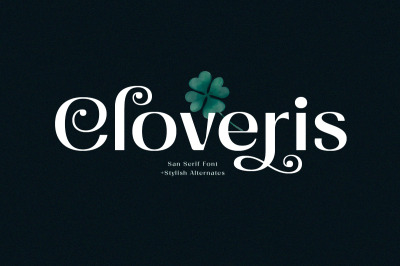 Cloveris - Stylish Sans Serif Font
