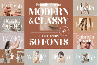 Sale! Mega Bundle 50 Modern Font